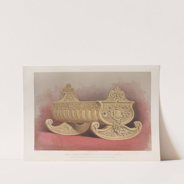 Cradle carved in boxwood by Matthew Digby Wyatt