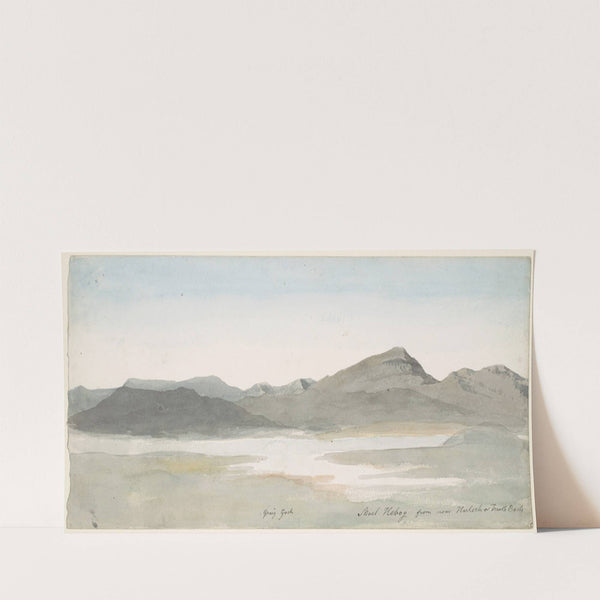 Craig Goch, Moel Hebog, North Wales (ca. 1802) by Cornelius Varley