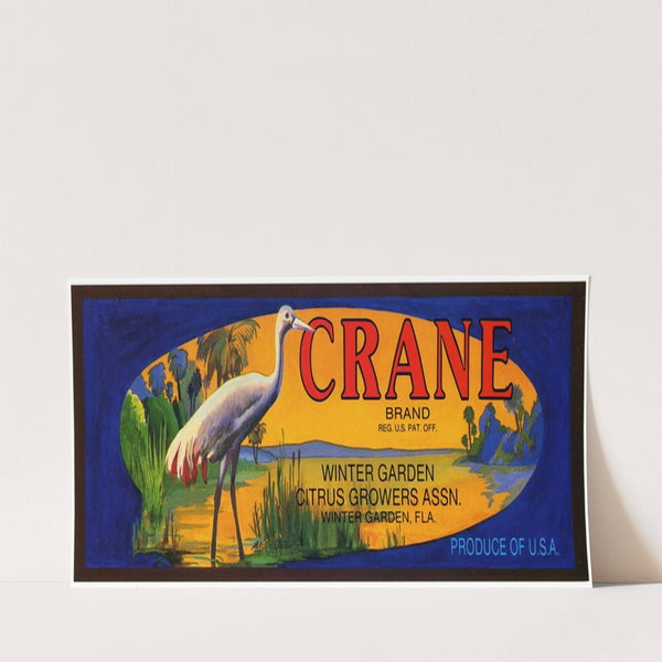 Crane Brand Citrus Label (1930-1950)