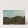 Cranes watering at the edge of a pond (1873) by Charles François Daubigny