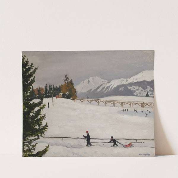 Crans-sur-Sierre, La Luge (1936) by Albert Marquet