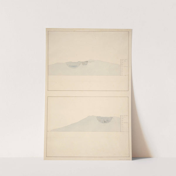 Crater of Morne Soufrier, St. Vincent; cross - elevation by Rev. Lansdown Guilding