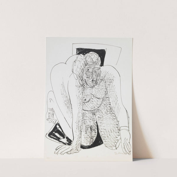 Crawling Woman, plate 5 from the portfolio ‘Day and Dream’ (1946) by Max Beckmann