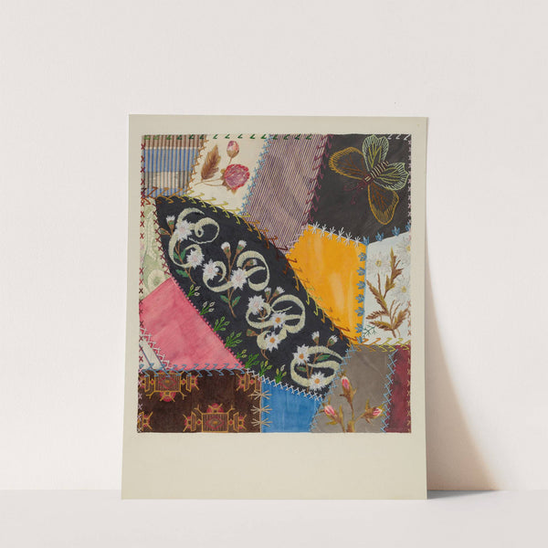 Crazy Quilt Detail by Edith Towner