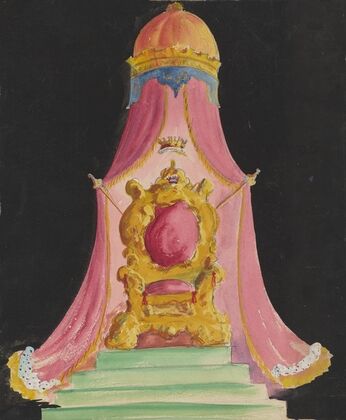 Created Equal: Sketch no. 1 (Throne with Canopy) (1934-1943)