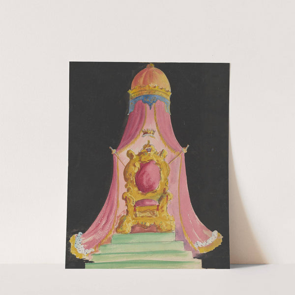 Created Equal: Sketch no. 1 (Throne with Canopy) (1934-1943) by Paul Cadorette