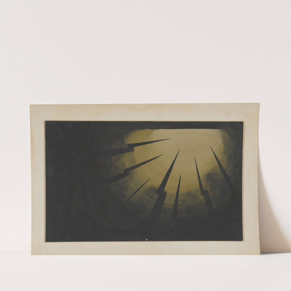 Created Equal: Sketch no. 4, Stereotpicon Background (Bayonets) (1934-1943) by Paul Cadorette