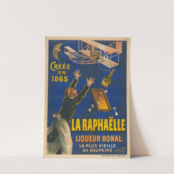 Créée en 1865. La Raphaelle. Liqeur Bonal (1908) by J. Rosetti