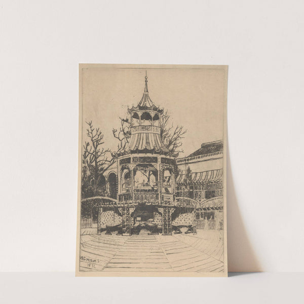 Cremorne Gardens: Chelsea Bandstand (1871) by Walter Greaves