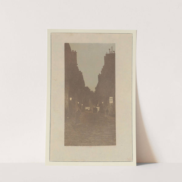 Crépuscule à Paris, Rue Biot (1896) by Amédée Joyau