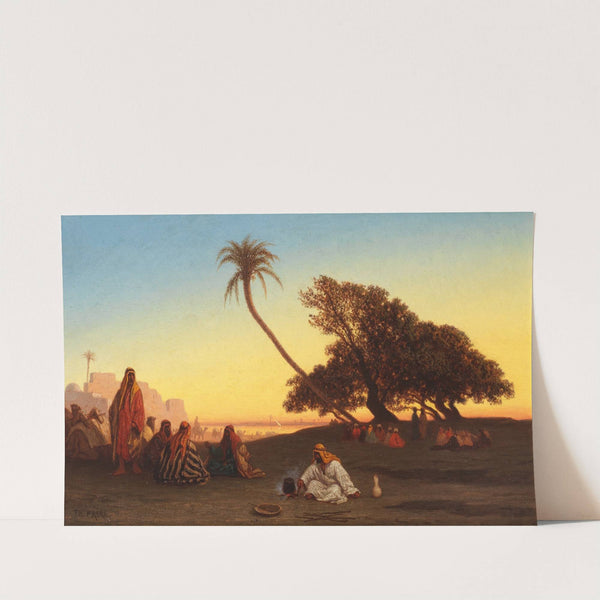 Crépuscule aux bords de Nile by Charles Théodore Frère