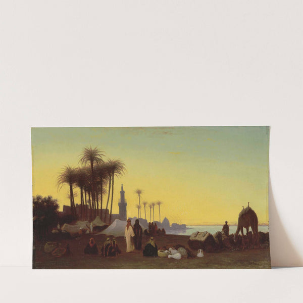 Crépuscule, Vue Prise À Djergeh by Charles Théodore Frère