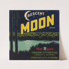 Crescent Moon Brand Fruit Label (1930s)