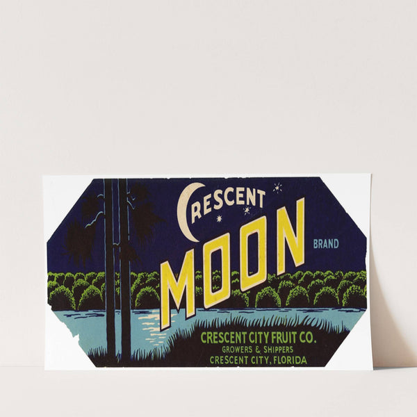Crescent Moon Brand Fruit Label (1930s)