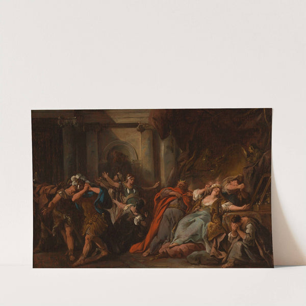 Créüse consumée par la robe empoisonnée by Jean-François de Troy