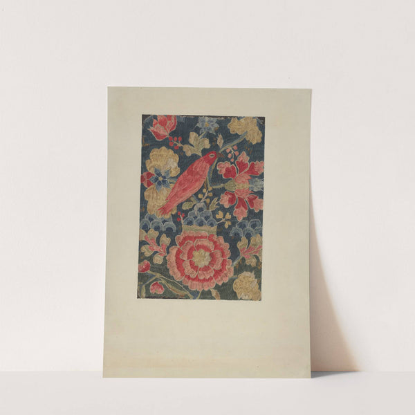 Crewel Embroidered Panel by Phyllis Dorr