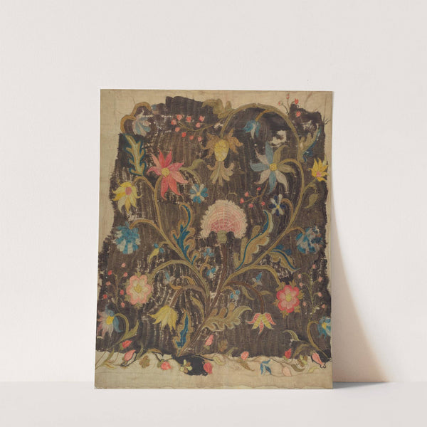 Crewel Embroidery for Chair Seat by Lawrence Peterson