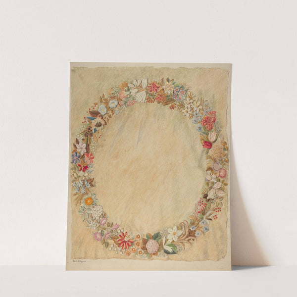 Crewel Embroidery for Table (1941) by Edith Magnette
