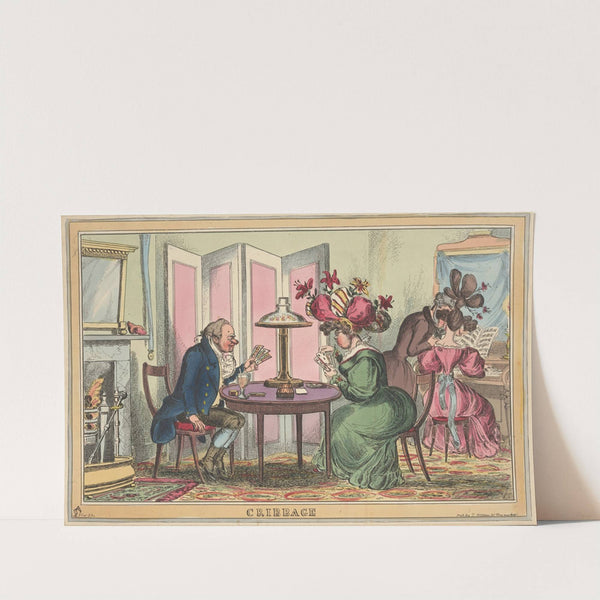 Cribbage (1825) by William Heath