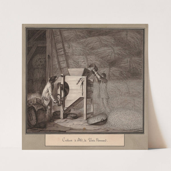 Cribleurs de blé, du Vexin Normand (1790) by Jean Jacques Lequeu