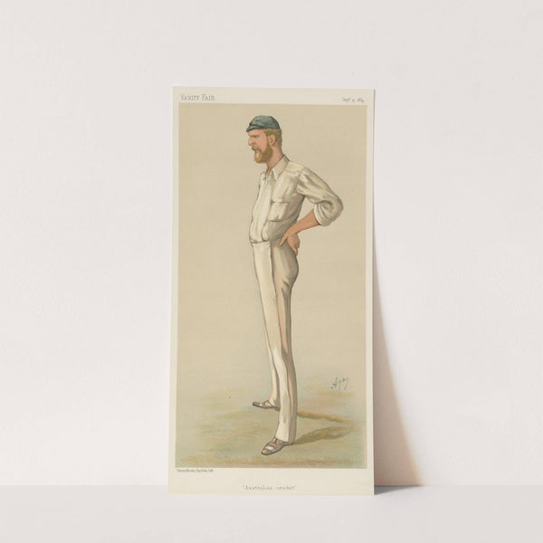 Cricket. ‘Australian cricket.’ George John Bonner. 13 September 1884 (1884) by Carlo Pellegrini