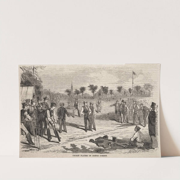 Cricket Players on Boston Common (1859) by Winslow Homer