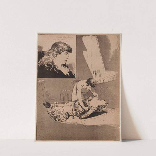 Crime dans un cabinet de toilette by Léon Choubrac