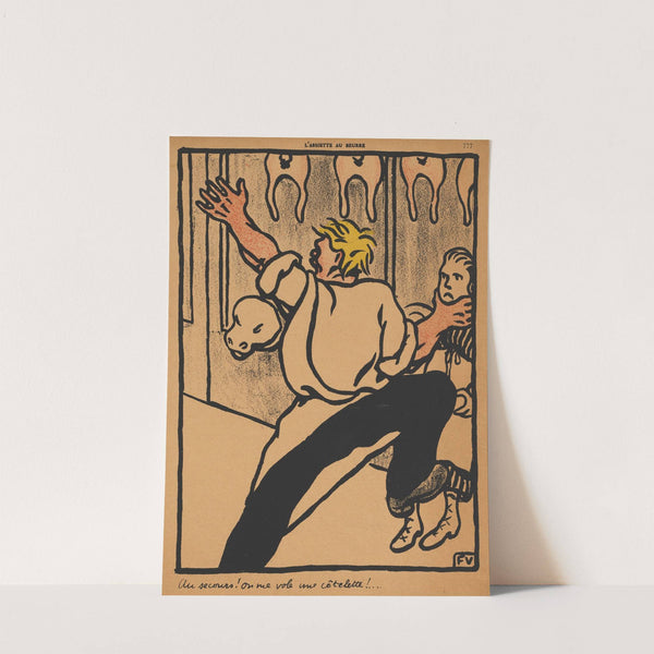 Crimes And Punishments; Help! My cutlet’s being stolen! (1901) by Félix Vallotton