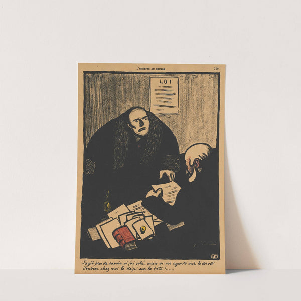 Crimes And Punishments; The question is, not whether… (1901) by Félix Vallotton