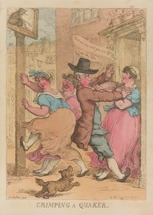 Crimping a Quaker (1814)