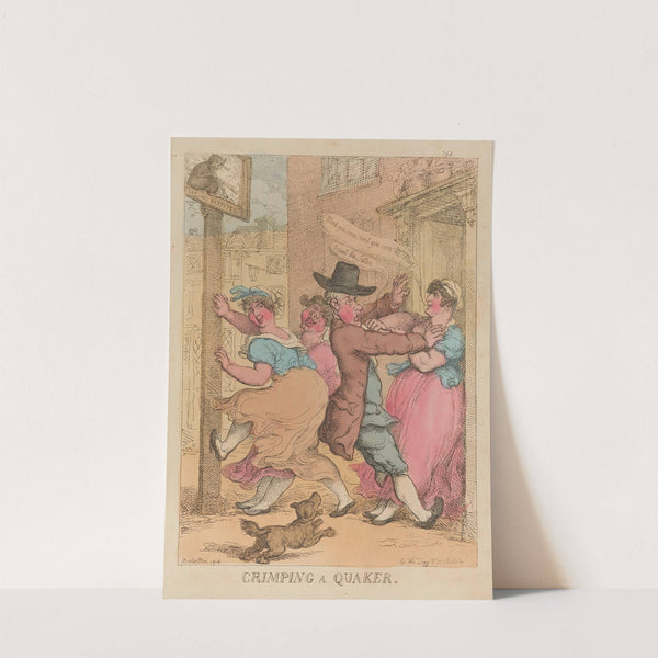 Crimping a Quaker (1814) by Thomas Rowlandson
