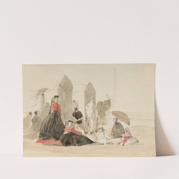 Crinolines and Cabins (1865) by Eugène Boudin