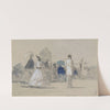 Crinolines on the Beach (c. 1865) by Eugène Boudin