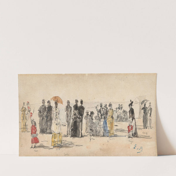 Crinolines sur la plage (1868) by Eugène Boudin