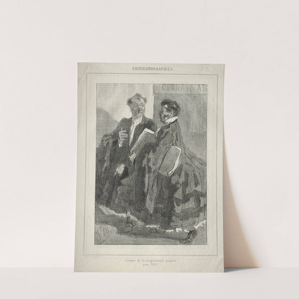 Crinolinographies (Costume de la magistrature proposé pour 1857) (1856) by Félicien Rops
