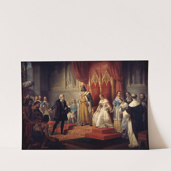 Cristopher Columbus at the Court of the Catholic Monarchs by Juan Cordero