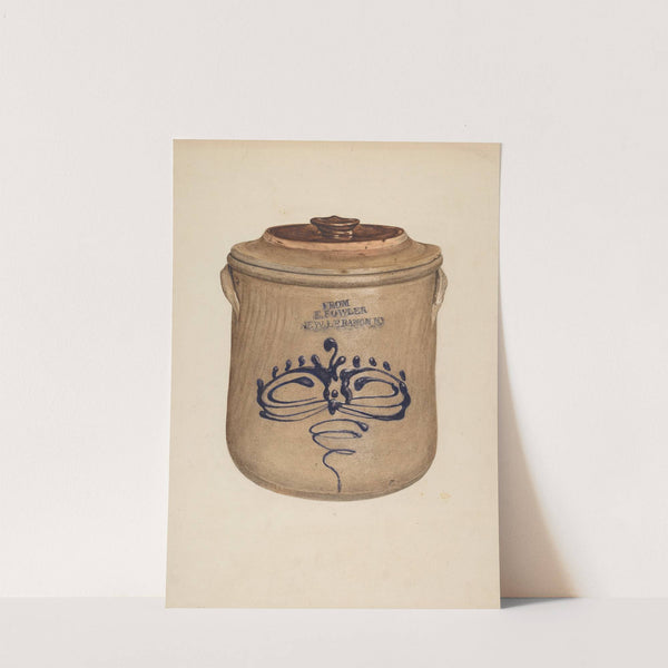 Crock with Cover by Yolande Delasser