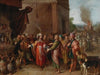 Croesus showing Solon his Riches
