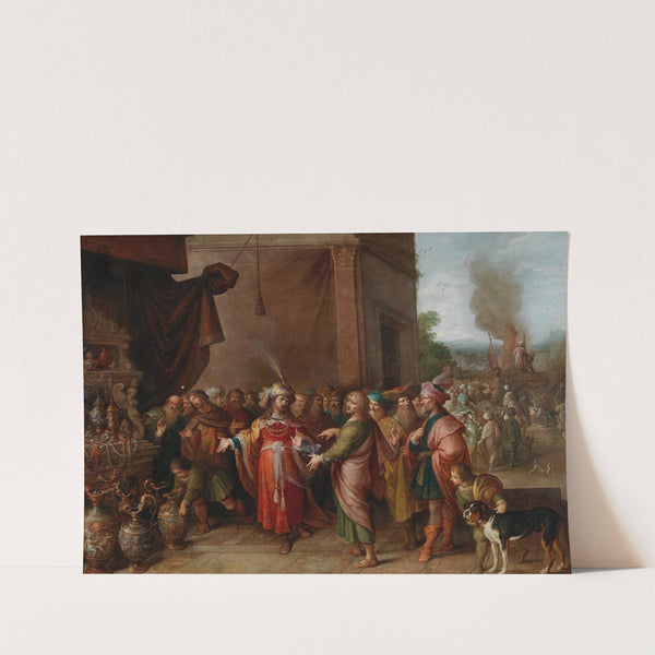 Croesus showing Solon his Riches by Frans Francken the Younger