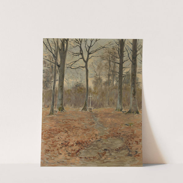 Croix dans un sous-bois by Etienne Moreau-Nélaton