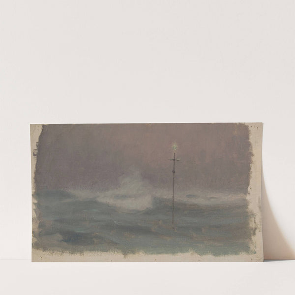 Croix et vague, Bretagne (1905) by Henry Brokman