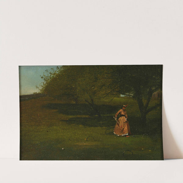 Croquet Player by Winslow Homer