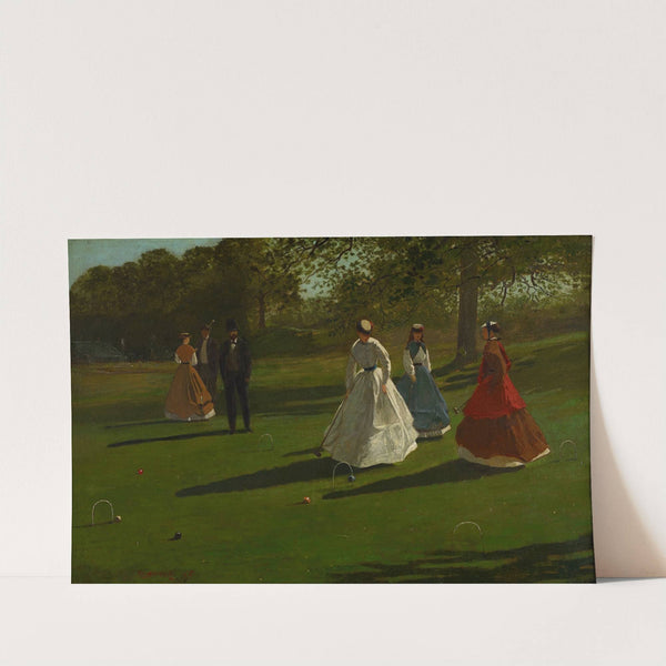 Croquet Players by Winslow Homer
