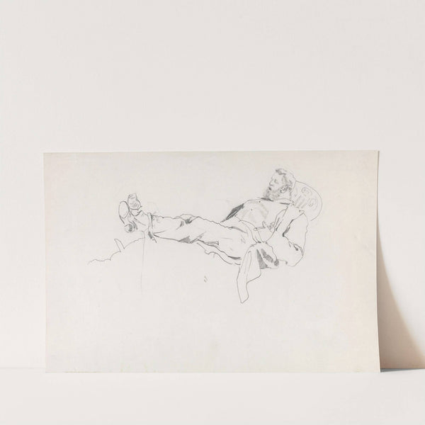 Croquis av Thaulow by Christian Krohg