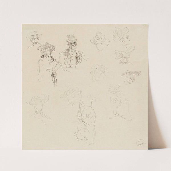 Croquis de parisiens (1895 - 1905) by Frédéric Houbron