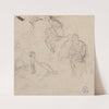 Croquis de plusieurs personnages by Narcisse-Virgile Diaz de La Peña