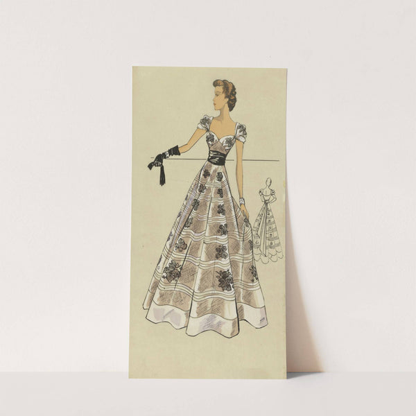 Tule blanc dentelle noir by Anonymous