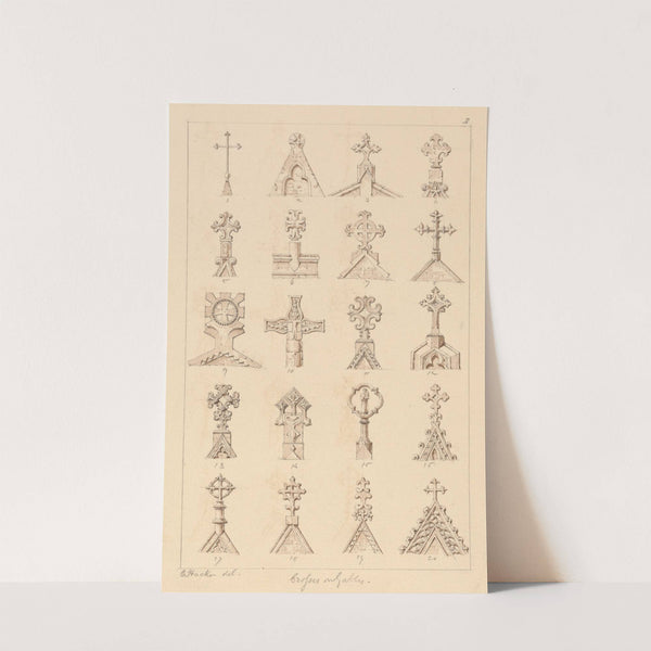 Crosses on Gables by C. Hacker
