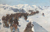 Crossing by Argutinsky through the snowy mountains of the Caucasus in 1853