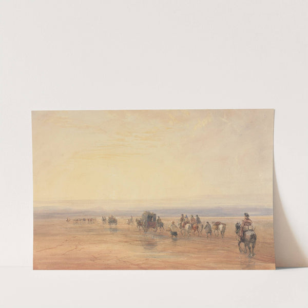 Crossing Lancaster Sands (mid 1830s) by David Cox